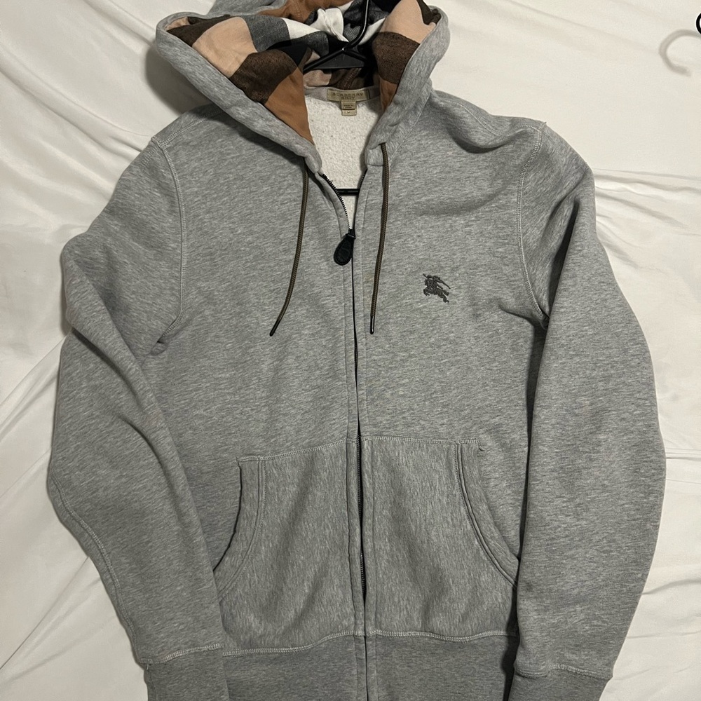 Gray Hoodie with Embroidered Logo